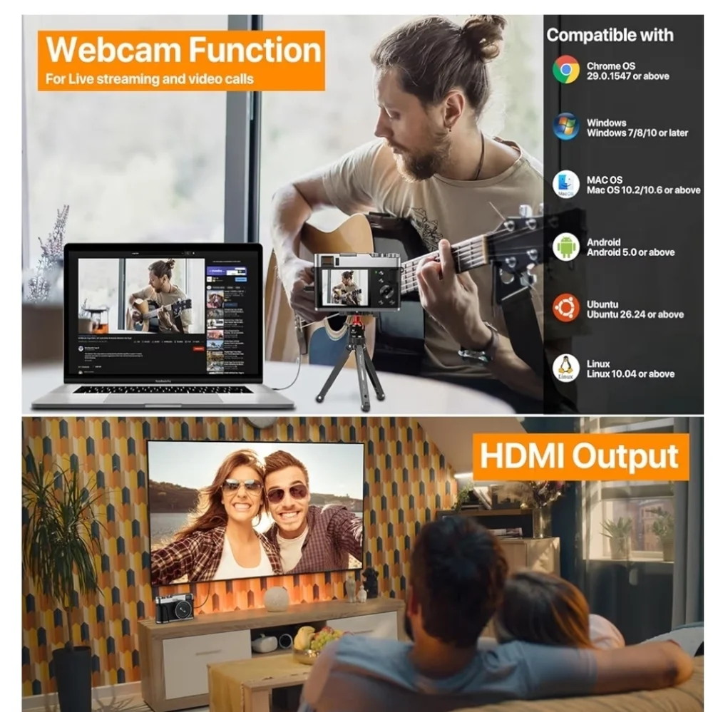 4K Digital Camera for Photography